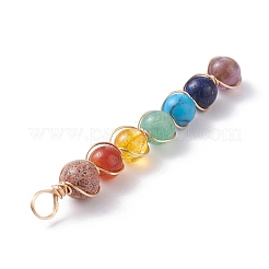 Natural & Synthetic Chakra Gemstone Pendants&nbsp;PALLOY-JF01166