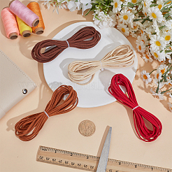 4Pcs 4 Colors Flat Faux Suede Cord&nbsp;OCOR-CL0001-06B