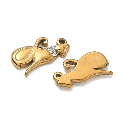 304 Stainless Steel Rhinestone Pendants&nbsp;RB-CBAD60D-04G