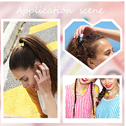 Rubber Elastic Hair Ties&nbsp;OHAR-OC0001-02