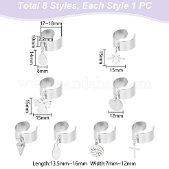 304 Stainless Steel Open Cuff Rings&nbsp;RJEW-UN00017