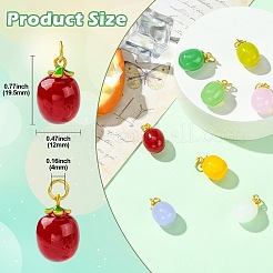 8Pcs 8 COlors Handmade Lampwork Pendants&nbsp;LAMP-CJ0002-59