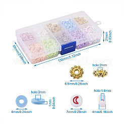 7790Pcs Flat Round Handmade Polymer Clay Beads&nbsp;CLAY-BT0001-01