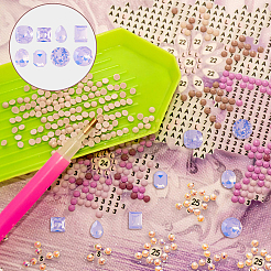 40Pcs 8 Styles K9 Glass Rhinestone Cabochons&nbsp;MRMJ-DC0001-02