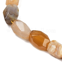 Natural Yellow Botswana Agate Beads Strands&nbsp;G-F796-C05-01