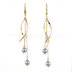 Shell Pearl Dangle Earrings&nbsp;EJEW-JE03905-04