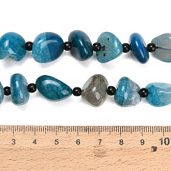 Natural Dragon Veins Agate Beads Strands&nbsp;GG-L001-I01-01E