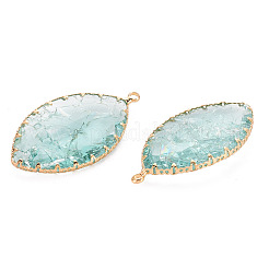 Crackle Glass Pendants&nbsp;GLAA-Q088-016