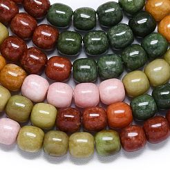 Natural Malaysia Jade Beads Strands&nbsp;G-B165-F12-10x10mm