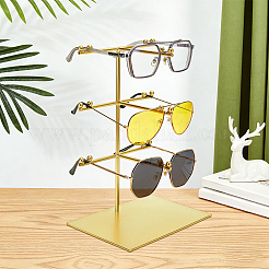 Iron Sunglasses Display Tower Stands with Rectangle Base&nbsp;ODIS-WH0086-226G