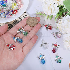 28Pcs 14 Style Electroplate Glass Pendants&nbsp;FIND-CA0007-83