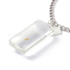 Dandelion Seed Wish Necklace for Teen Girl Women Gift&nbsp;NJEW-Z014-01P