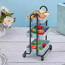 Plastic Small Cart Mini Model&nbsp;DIY-WH0671-321A