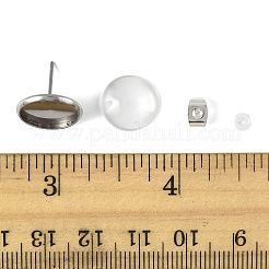 DIY Flat Round Stud Earring Making Kits&nbsp;DIY-FS0009-21