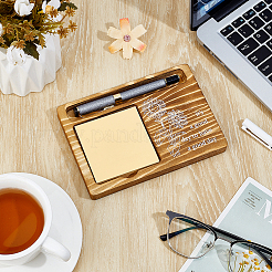 2Pcs Flower Printed Wood Display Trays for Sticky Notes&nbsp;ODIS-PH0009-18