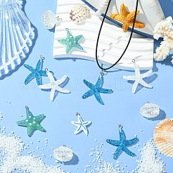 30Pcs 5 Styles Opaque Resin Pendants&nbsp;RESI-CJ0004-91