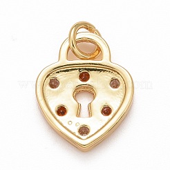 Rack Plating Brass Colorful Cubic Zirconia Pendants&nbsp;KK-M229-19G