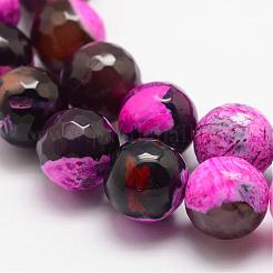 Natural Fire Crackle Agate Bead Strands&nbsp;G-K166-06F-10mm