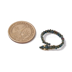 Glass Seed Bead Finger Rings&nbsp;RJEW-JR00875-02