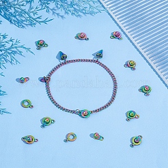12Pcs 201 Stainless Steel Snap Clasps&nbsp;STAS-UN0053-71