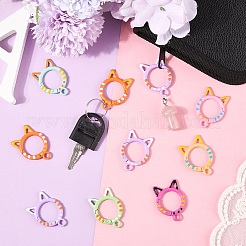10Pcs Spray Painted Alloy Spring Gate Rings&nbsp;FIND-YW0008-31