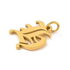 Ion Plating(IP) 304 Stainless Steel Charms&nbsp;STAS-I010-01G-H