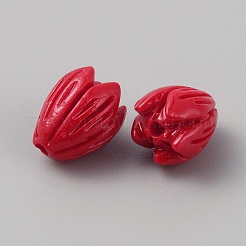 Opaque Resin Flower Rose Beads&nbsp;LS-RESI-TAC0022-01B