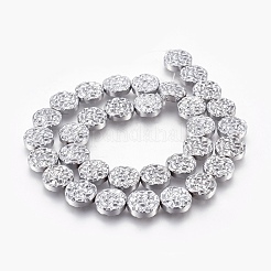 Electroplated Non-magnetic Synthetic Hematite Bead Strand&nbsp;G-E498-20B-05