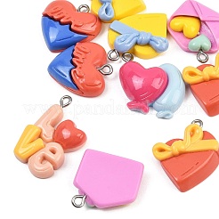 Opaque Resin Pendants&nbsp;RE-CBA5D24-10
