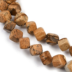 Natural Picture Jasper Beads Strands&nbsp;G-A257-A21-01