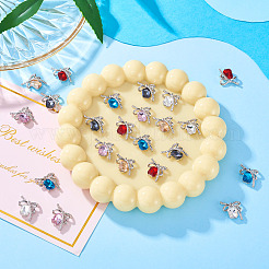 24Pcs 6 Colors Alloy Cabochons&nbsp;MRMJ-TA0001-39