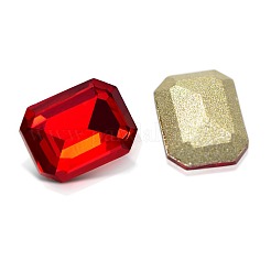 Faceted Rectangle K9 Glass Pointed Back Rhinestone Cabochons&nbsp;RGLA-A017-6x8mm-SM