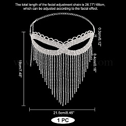 Iron Headwear Masquerade Masks&nbsp;AJEW-WH0312-34S