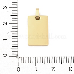 304 Stainless Steel Stamping Blank Tag Pendants&nbsp;STAS-Z126-03G-01