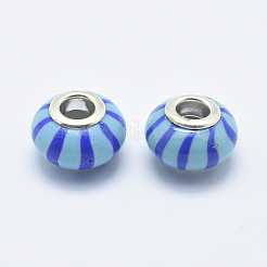 Handmade Polymer Clay European Beads&nbsp;CLAY-K002-E04