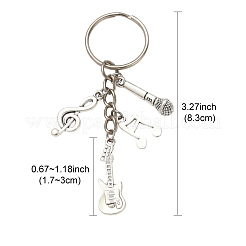 Music Theme Alloy Keychain&nbsp;KEYC-FS00029-03