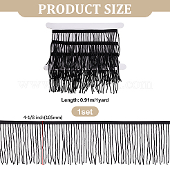 1 Yard Polyester Tassel Lace Ribbon&nbsp;SRIB-FG0001-29A