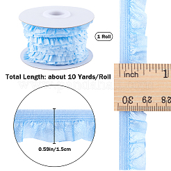 10 Yards Flat Chinlon Elastic Cord Trim&nbsp;OCOR-WH0070-75A
