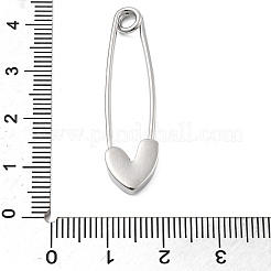 Brass Micro Pave Cubic Zirconia Safety Pins&nbsp;KK-H206-04P