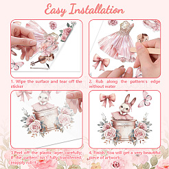 3 Sheets 3 Styles PVC Waterproof Decorative Stickers&nbsp;DIY-WH0404-135