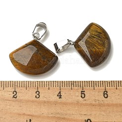 Natural Tiger Eye Pendants&nbsp;G-Z067-05P-08