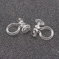 Plastic Clip-on Earring Findings&nbsp;KY-F007-03