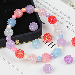Opaque Acrylic Beads&nbsp;SACR-WH0001-34
