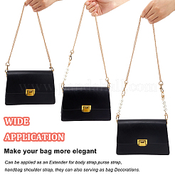 3Pcs 3 Style Plastic Imitation Pearl & Iron Curb Chain Bag Handles&nbsp;DIY-WR0002-71B