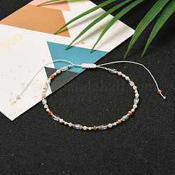 Adjustable Nylon Thread Braided Beads Bracelets&nbsp;BJEW-JB05584