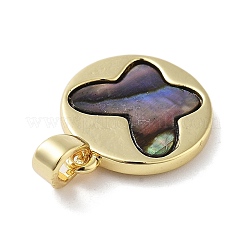Natural Paua Shell Butterfly Pendants&nbsp;KK-F877-03G