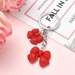 Resin Bowknot Pendant Keychains&nbsp;KEYC-YW00276