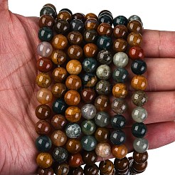 Natural Ocean Jasper Beads Strands&nbsp;G-F668-26-8mm