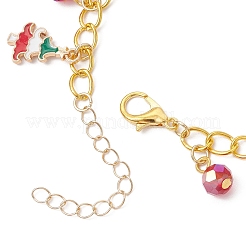 Christmas Alloy Enamel Charm Bracelets for Women&nbsp;BJEW-JB12074