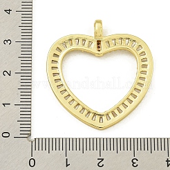 Rack Plating Brass Pave Cubic Zirconia Pendants&nbsp;KK-U029-10G-04